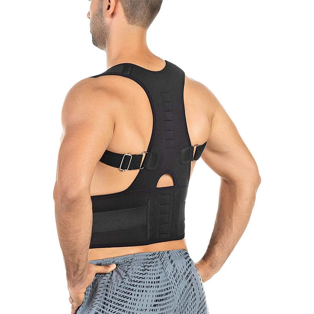 Posture Corrector Support Magnetic Back Shoulder Brace Belt Band For