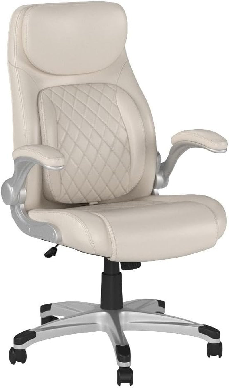 +Posture Ergonomic PU Leather Office Chair. Click5 Lumbar Support with